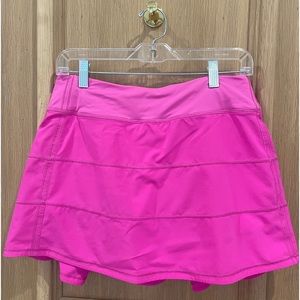 Sonic pink Lululemon Pace Rival skirt *long size 8